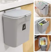 2.4 Gallon Kitchen Compost Bin for Counter Top or under Sink Hanging Small Trash