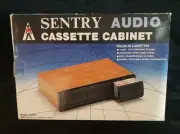 SENTRY AUDIO CASSETTE CABINET - HOLDS 36 CASSETTE TAPES / VINTAGE