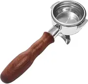 [MAX COOL] 58mm Portafilter with Bottom Suitable for La Marzocco 2 Spout Filter Basket Wood Handle