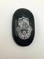 Black Obsidian Hams-a Palm Stone 3” x 1.25”