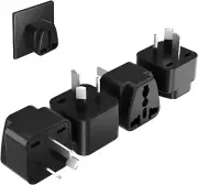 Universal Travel Adapter 4-Pack US to Australian Power Plug Adapter UK to AU Tra