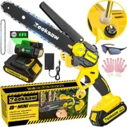 Mini Chain saw Cordless 8 inch Auto Oiler, Automatic Chain Tension, 21V MAX* ...