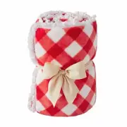 Pioneer Woman Plush Throw Blanket Gingham Charming Check 50" x 72" NEW