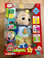 CoCoMelon Boo Boo JJ 12” Interactive Plush Doll Lights & Sounds 47766