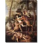 Nicholas Poussin Mythology Tile Mural PT06774. 24 x 32 (12) 8x8 tiles