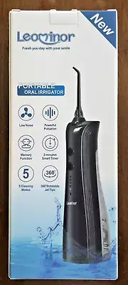 Leominor 5 Modes Cordless Portable Water Dental Flosser Pick for Teeth