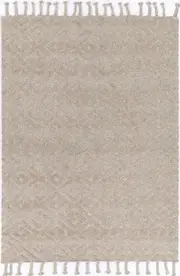 Kochi Ashley Geometric Ash Wool Rug