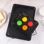 Cake Tray Non-stick Coating Anti-corrosion No Burrs Diy Baking Tray Rounded Edge
