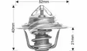 Dayco Thermostat for Honda Civic 9/1976 - 10/1979 1.2L 4 cyl 8V SOHC Carb SC EB (for: Honda Civic)