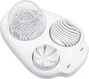 Egg Slicer, Egg Slicer, Three in one Multifunctional, Multifunctional Manual Stainless Steel (White, One Size)