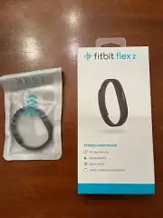 NEW RARE FITBIT FLEX 2 lavender (large + small bands) extra BLACK band SEALED!