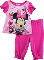 [Disney] Minnie Mouse "So Many Little Time" Pink Pajamas 12M-24M (12M)