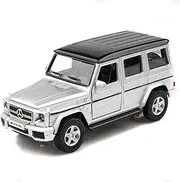 [TOKAXI] 1/36 Scale Mercedes AMG G63 G Wagon Diecast Model Car,Pull Back Vehicles G Wagon Toy Car,Cars Gifts for Boys Girls Silver