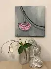 Orginal Acrylic painting on Canvas 12x12 Inches “Hoya”