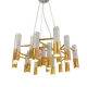 18PARK-黑金音色吊燈-13燈/19燈 [不含燈泡,白+金,全電壓,19燈] (10折)