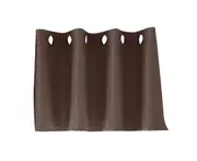 Solid Color Window Curtain Living Room Kitchen Light Blocking Drapes Home Decor-Coffee