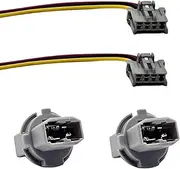 Rear Brake Light Lamp Bulb Socket & Connector Compatible with Mazda 3 2004-2013 CX-5 2013-2015 Replace G14S-51-3E7 includes 2pcsConnecto 2pcs Sockets