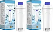 2 Pack Water Filter Replacement for DeLonghi Filter DLSC002 ECAM 22.110,Esam,ETAM, DLS C002,SER3017,5513292811,EC680,EC800