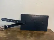 Yale University Luggage Tag Dark Yale Blue with Yale Logo