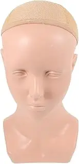 VICASKY Wig Display Mannequin Head Durable Head for Wigs Hats and Accessories Elegant Design for Home Decoration and Display Height Skin Tone Color