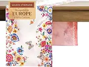 Maison d' Hermine Tablerunner 100% Cotton Decorative Table Runner Table Runners, Buffet & Wedding, - Spring/Summer 14.50"x72" Happy Florals - High Summer (Double Layer)