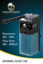 Internal Aquarium Filter 100 for Fish Tanks Up To 100L (Aquatopia)