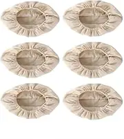 6Pcs Basket Liner Cloth Cover Tea Towels for Bakery Home Baking (11 Inch Oval)
