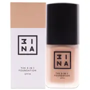 The 3-In-1 Foundation SPF 15 - 202 Medium Tan with a Cool Taupe Undertone by 3INA for Women - 1.01 oz Foundation