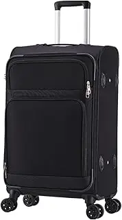 [Ｗoowayo] Travel Suitcases with Wheels 20-inch Universal Wheel Ultra-Light Trolley Case 24 28-inch Travel Luggage Boarding Luggage Password Suitcase for Outdoor Travel (Black 28in)
