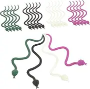 Yardwe 24pcs Realistic Fake Snake for Pranks Halloween Decorations Scary Trick Models Lifelike Garden Props for Parties and Scaring Friends