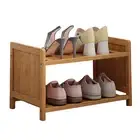 Shoe Rack with Top Shelf Storage Bench Compact Organizer for Home Entryway