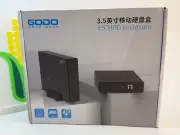 GODO 3.5" Dual Bay HDD Hard Drive Enclosure USB 3.0 SATA LED Light Fast