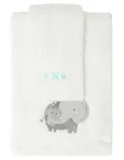 [Snugtime] Towel And Washer Set in White