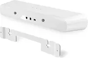 Coyktonty Heavy Duty Soundbar Mount for S- onos Ray Wall Mount - Floating Sound Bar Mounts for Sonos Ray Mount Under TV Easy to Install, Floating Style, Hidden Design, Hardware Included (White)