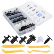 100 Auto Car Door Fender Push Plastic Rivet Retainer Clip Fastener w/ Case 4Tool (for: Mitsubishi)