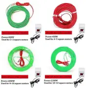 Growing Agriculture Soil Heating Wire+Temperature Controller Greenhouse Vegetable Seeding Geothermal Line Intelligent Controller 100m soil set