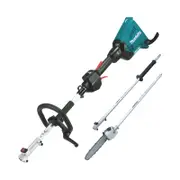 Makita 18V x 2 Brushless Multi-Function Powerhead With Extension Pole And Pole Saw Attachment - Skin Only
