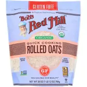Bob'S Red Mill Organic Quick Cooking Rolled Oats 28 Oz