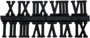Black Clock Numerals Kit,DIY Digital Clock Numbers Clock Hands Replacement