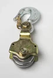 Pulley Block Swivel Hoist Wire cable Rope 2 Ton Eye Hook Snatch Block Sheive