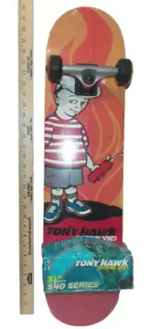 New TONY HAWK Skatepark 540 Series Skateboard 31" "Blazer" Natural Wood VTG