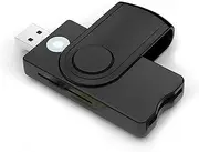 Smart Card Reader with USB Interface for SD/TF/CAC/DOD/HC/MMC Micro SD Memory ID Bank Sim Card Adapter