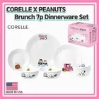 Corelle x Peanuts Snoopy Brunch 7p Dinnerware Set/USA,Charlie,Snoopy kitchen