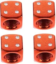 TINEASUR 4pcs Dice Valve Stem Caps for Car and Truck Eye Catching Tire Valve Caps Easy Installation for Personalizing Your Vehicle Fun and Distinctive Design for All Car Models