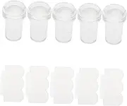 CANIGHT Diy Nail Stamping Kit 5pcs Manicure Art Stamper Tool for Home Salon Nail Tech Supplies