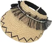 [HAMKVBPR] Women Visor Hat Female Summer Seaside Beach Hat Outdoor Face Shade Sun Hats Summer Outdoor