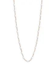 Gigi Clozeau 18K Rose Gold Classic Gigi Resin Bead Collar Necklace, 16.5