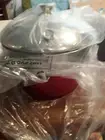 New Simply Ming Elite Hammered Nonstick Stovetop Oven Copper steamer lid (Dss)
