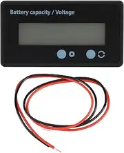 domoi Lcd Battery Capacity Monitor Gauge Meter,Waterproof 12V/24V/36V/48V Lead Acid Battery Status Indicator,Lithium Battery Capacity Tester Voltage Meter Monitor Green Backlight