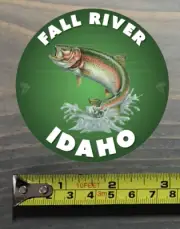 Fall River Sticker Idaho Fly Fishing Decal Trout Abel Ross Reels TFO Fishpond